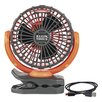 Ventilador Portátil Recargable / 2 Velocidades / Autonomía 5-9 Horas / Montaje 360° / USB-C / Pinza e Imán