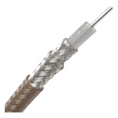Cable Coaxial / RG-142 / Doble Malla / 50 Ohms / 0.44 dB/m / UV Resistente / 3.28 pies