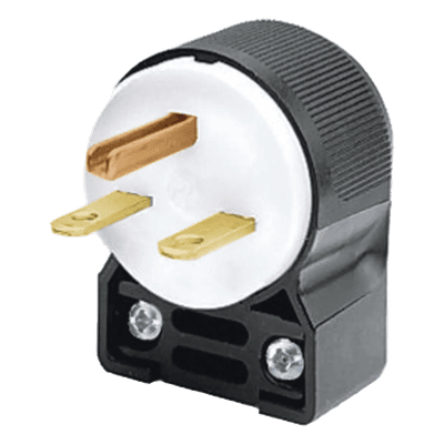 Clavija Angular Industrial / 15A 250V / 2 Polos 3 Hilos / NEMA 6-15P / 0.64m x 0.47m