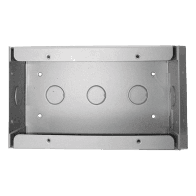Caja de Montaje en Superficie / 3 Gangs / Para Anunciadores Remotos de 80 Caracteres / Profundidad 2.75 pulgadas (7 cm)