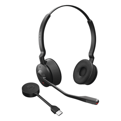 Diadema Inalámbrica / DECT USB-A / Cancelación Activa de Ruido / Alcance 150 m (492.1 ft) / Multipunto 4 Auriculares / SafeTone 2.0