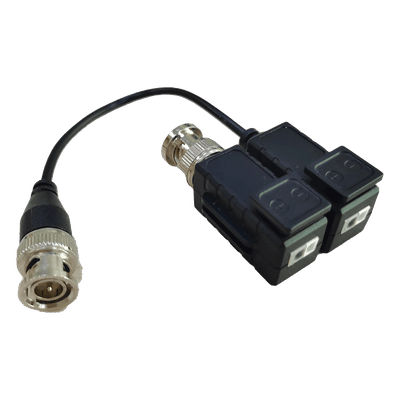 Kit de Transceptores (Baluns) con Terminal PUSH SUPERIOR, Resolución 5MP , Cable flexible COAXIAL Blindado / COAXITRON / AUDIO POR COAXITRON / Menu OSD /Conector 100% COBRE / protección TVS, Calidad PREMIUM