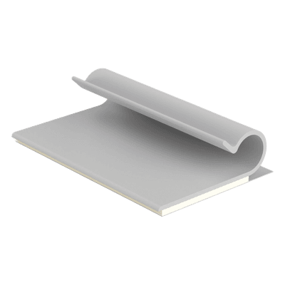Clip Adhesivo Tipo J / Cables hasta 6.4 mm (0.25') / Carga 0.263 kg / PVC Gris / Interior / Paquete 100 pz