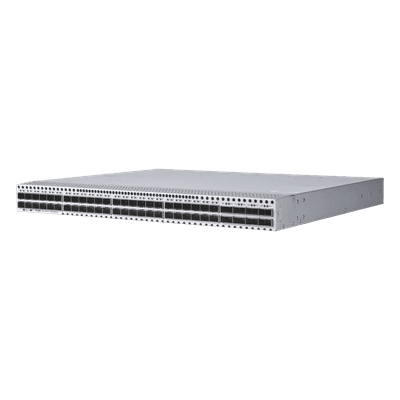 Switch Data Center / 48 Puertos SFP28 25G + 8 QSFP28 100G / 4.0 Tbps / 2000 Mpps / RDMA RoCEv2 / VXLAN EVPN Spine-Leaf / 1 RU