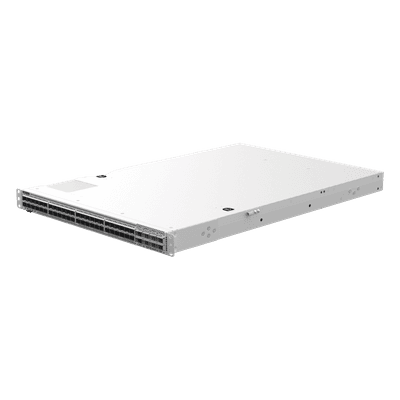 Switch Data Center / 48 Puertos 100GE DSFP + 8 Uplinks 400GE QSFP-DD / 16.0 Tbps / 5350 Mpps / RDMA RoCEv2 / Spine-Leaf VXLAN EVPN / 1 RU / Hot-Swap 1+1