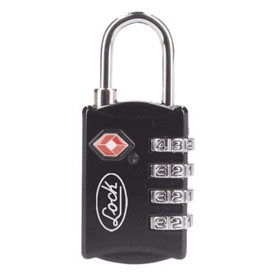 Candado de Combinación TSA / Cuerpo 29 mm / Altura 66.5 mm / Grosor 14 mm / Discos Programables / Nivel de Seguridad 3