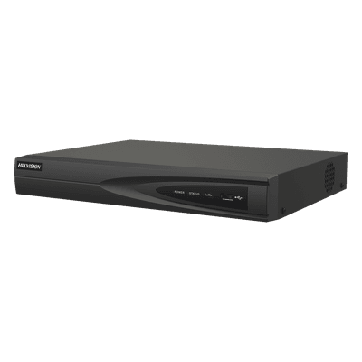 NVR 8 Megapixel (4K) (Compatible con Cámaras ACUSENSE) / 4 canales IP / 4 Puertos PoE+ / 1 Bahía de Disco Duro / Salida de Vídeo en 4K / 300 Metros PoE Modo Extendido