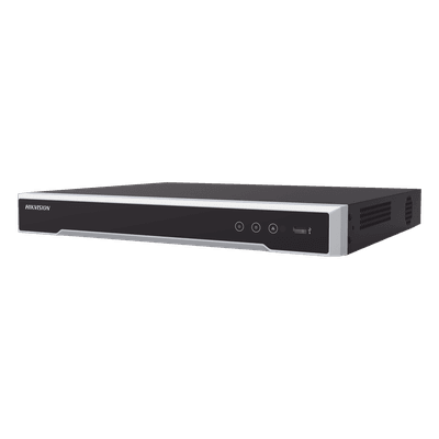 NVR 8 Megapixel (4K) (Compatible con Cámaras ACUSENSE) / 16 canales IP / 16 Puertos PoE+ / 2 Bahías de Disco Duro / Salida de Vídeo en 4K / 300 Metros PoE Modo Extendido