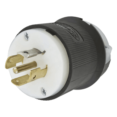 Clavija Industrial con Bloqueo de Media Vuelta / 20 A / 120/208 V CA / 4 Polos 5 Hilos / NEMA L21-20P / 2.75 in (69.85 mm) Alto / Grado Industrial