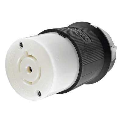 Conector Industrial con Bloqueo de Media Vuelta / 20 A / 120/208 V CA / 4 Polos 5 Hilos / NEMA L21-20R / 3.86 in (98.04 mm) Alto