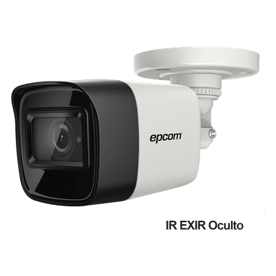 Bala TURBOHD 4K (8 Megapixel) / Gran Angular 102° / Lente 2.8 mm / Exterior IP67 / IR EXIR 30 mts / dWDR