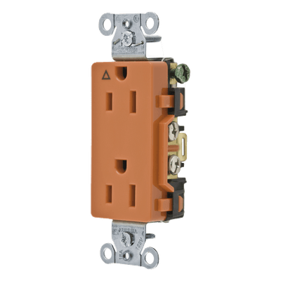 Contacto Dúplex / 15A 125V / NEMA 5-15R / 2 Polos 3 Hilos / Grado Comercial Decorativo / Nylon / -40°C a 75°C