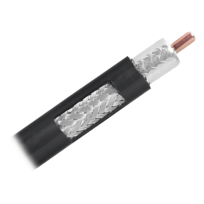 Cable Coaxial RF / 50 ohm / 1/2 pulgada / 14.99 mm OD / 87% velocidad / 1.7 dB@450MHz/30m / 1 m (3.28 ft)