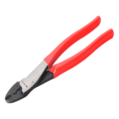 Pinza Ponchadora / 9.5" (241.3 mm) / Terminales Aislados y No Aislados / Rango 22-10 AWG / Cortacables Integrado / Acero Templado