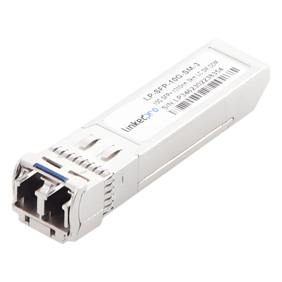 Transceptor SFP+ / 10 Gbps / Monomodo 1310 nm / Alcance 3 km (1.86 mi) / LC/UPC Dúplex / DDM