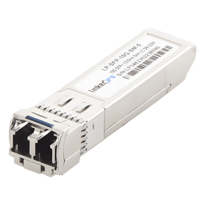 Transceptor SFP+ / 10 Gbps / Monomodo 1310 nm / Alcance 5 km (3.1 mi) / LC/UPC Dúplex / DDM