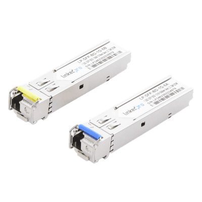 Transceptor Óptico SFP Bidireccional / 1.25 Gbps / Monomodo 1310/1550 nm / LC/UPC Simplex / DDM / Alcance 5 km (16,404 ft) / 2 Piezas