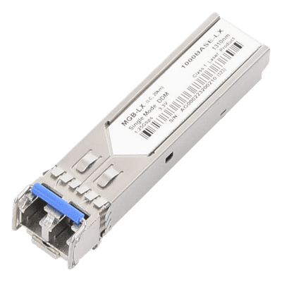 Transceptor mini-GBIC SFP 1G / LC Duplex / Fibra Monomodo / 20 Km / 10 Piezas / -40 a 75 °C