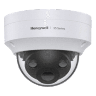 Minidomo IP robusto de 5 Megapíxeles con lente fijo de 2.8 mm, IR inteligente de 40 m y WDR 120 dB para exterior