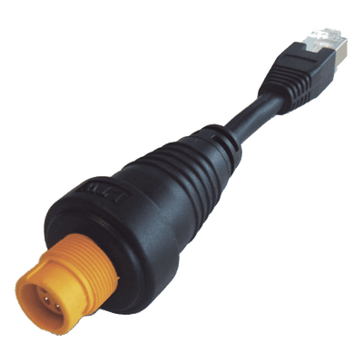 Adaptador Ethernet / RJ45 Estándar / Conector Redondo Amarillo / Compatible NSO evo2 y Zeus2