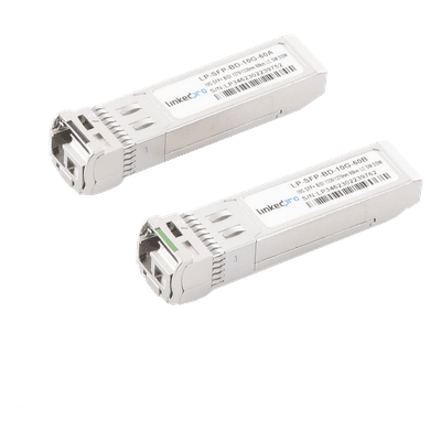 Transceptor Óptico SFP+ / 10 Gbps / Monomodo / Bidireccional 1270/1330 nm / Alcance 60 km (196.8 ft) / LC/UPC Simplex / DDM