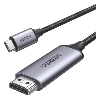 Cable USB-C 3.1 a HDMI 4K | 1.5 Metros (4.92 Pies) | Compatible con Thunderbolt 3 & 4 | Adaptador Tipo-C a HDMI | 4k@60Hz | Soporta Modo Espejo y Modo Extendido | Carcasa de Aluminio | Nylon Trenzado | Conector Niquelado | Blindaje Multicapa