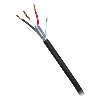 Cable para Alarma / 3 Conductores 18 AWG / Blindado / Antiflama / 305 m (1000 ft) / Negro