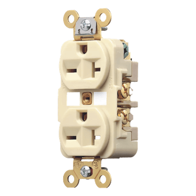Contacto Dúplex Industrial / 20 A / 250 V / 2 Polos 3 Hilos / NEMA 6-20R / Grado Industrial / Interior Seco