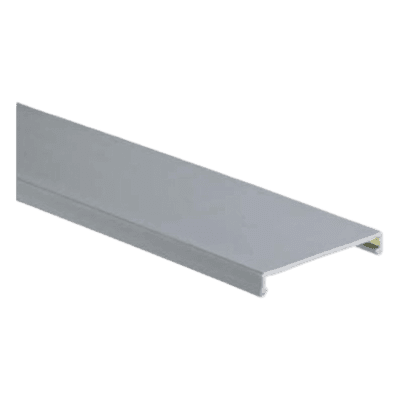 Tapa para Canaleta Ranurada / 0.75 in / 6 ft / 1.83 m / Gris Claro