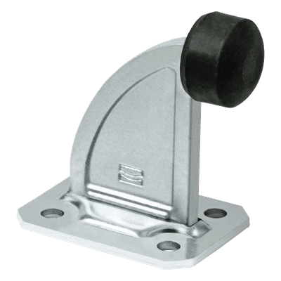 Tope de Paro / Acero Galvanizado con Tapón Nylon / Impacto 200 kg / 0.72 kg / Fijación por Taquetes