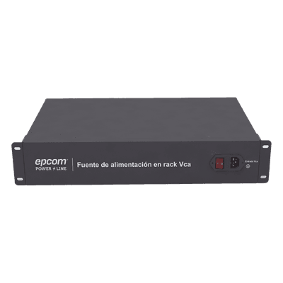 Fuente 24 Vca / Industrial / Tipo RACK / 20 Amperes / 16 salidas / 1.25 Amperes por salida administrada / 2.5 Amperes por salida máxima