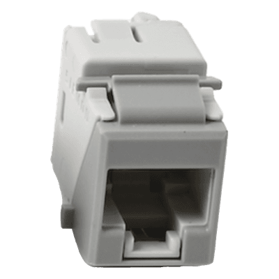 Jack Keystone / Cat5e UTP / RJ45 / T568A-B / -10 a 60°C / Color Gris