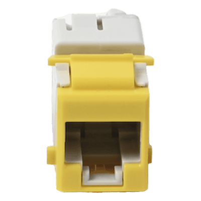 Jack Keystone / Cat5e UTP / Impacto 110 / T568A-B / -10 a 60°C / Amarillo