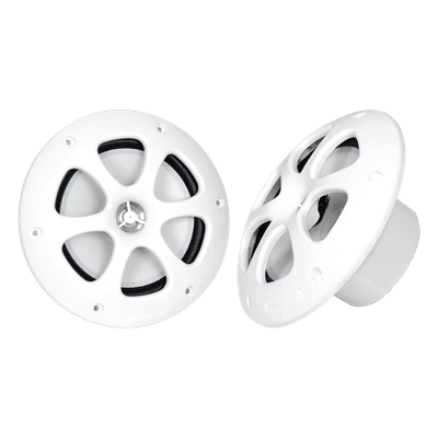 Par de Altavoces Marinos / 6.5" / 100 W Máx / 4 Ohm / IPX5 Equivalente / 60 Hz - 20 kHz