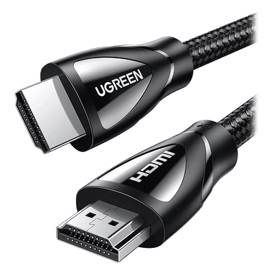 Cable HDMI 2.1 de Nylon Trenzado / 5 Metros (16.40 Pies) / 8K@60Hz/4K@120Hz / eARC (Canal de Retorno de Audio) / HDR10+ / VVR / HEC (Canal Ethernet HDMI) / ALLM / 3D / Dolby Atmos / Dolby Vision / 48 Gbps / Mayor Duración