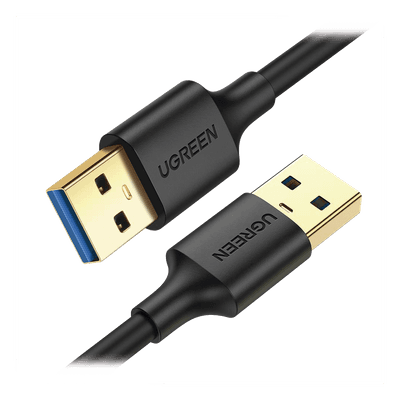 Cable USB-A 3.0 a  USB-A 3.0 / 1 Metro / Macho a Macho / Conector Niquelado / Núcleo de Cobre Estañado / Blindaje Múltiple / Velocidad 5Gbps / No Requiere Controlador / Compatible con USB2.0 Y USB 1.1