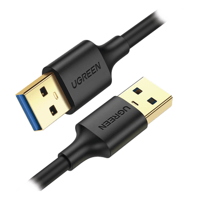 Cable USB-A 3.0 a  USB-A 3.0 / 2 Metros / Macho a Macho / Conector Niquelado / Núcleo de Cobre Estañado / Blindaje Múltiple / Velocidad 5Gbps / No Requiere Controlador / Compatible con USB2.0 Y USB 1.1