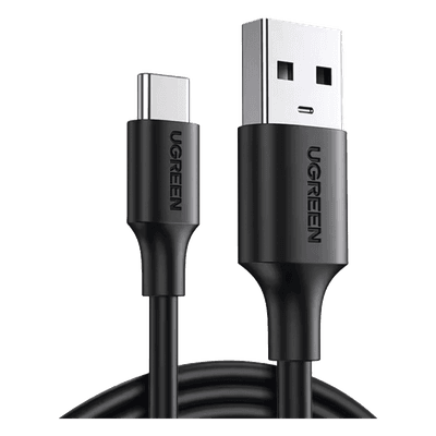 Cable USB-A a USB-C | 1 Metro | Carga y Sincronización de Datos | Carga Rápida 60W | Datos 5 Gbps | QC 3.0/2.0 | FPC | AFC | Protección Integrada | Duradero y Flexible| Caja ABS | Cubierta de TPE | Color Negro.