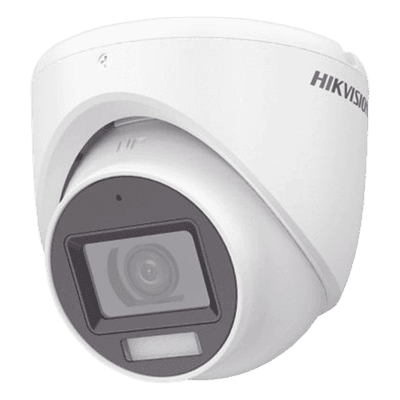 [Dual Light + ColorVu] Turret TURBOHD 3K (5 Megapixel) / Lente 2.8 mm / 30 mts IR + 20 mts Luz Blanca / Gran Angular 104.9° / Exterior IP67 / Micrófono Integrado / dWDR / 4 Tecnologías / Metal