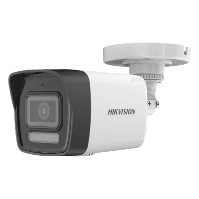 [Dual Light + ColorVu] Bala TURBOHD 3K (5 Megapixel) / Lente 2.8 mm / 30 mts IR + 20 mts Luz Blanca / Gran Angular 104.9° / Exterior IP67 / Micrófono Integrado / dWDR / 4 Tecnologías / Metal