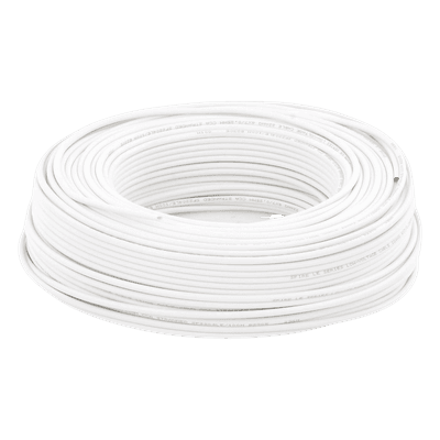 Cable para Alarma / 4 Conductores / 22 AWG / CCA / 100 m (328 ft) / Retardante a la Llama / Blanco