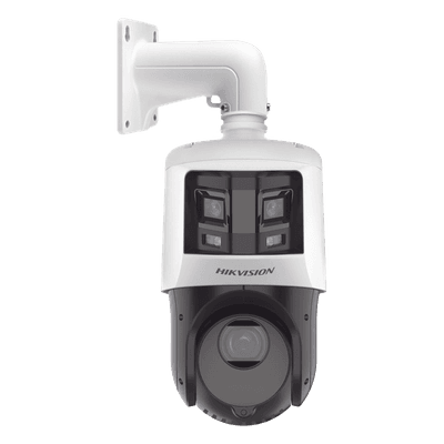 [TandemVu] PTZ IP 4 Megapixel con Cámara Panoramica 6 Megapixel / 25X Zoom / 100 mts IR / IP66  / WDR / PoE+ / Entrada-Salida de Audio y Alarma / Ultra Baja Iluminación / Micro SD