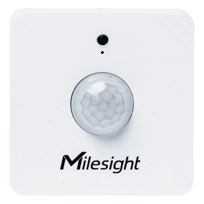 Sensor de Ocupación LoRaWAN / Detección PIR y Luz / 120° x 100° / Alcance 8 m (26.2 ft) / 1-60000 Lux / Alcance RF 15 km (9.3 mi)
