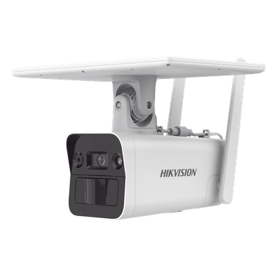 Kit Solar IP All in One / Doble Detección (Radar + PIR) / Bala IP 4 Megapixel / Lente 4 mm / Panel Solar / Batería de Respaldo de Litio 10Ah (Hasta 11 Días) / Conexión 4G / Audio de Dos Vías / Accesorios de Inst. / Direc