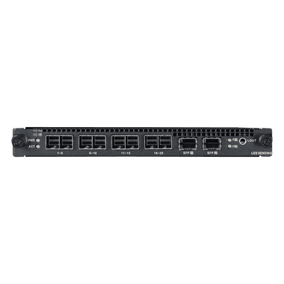 Tarjeta de Salida LED 4 miniSAS / 20 Puertos 1G + 2x10G Óptico / 10.4 MP / Compatible Serie DS-C30S (V2)