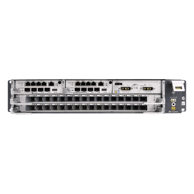 OLT GPON Carrier Class / 16 Puertos GPON SFP C+ / 2 Ranuras / 2 UR / Rango -40°C a +65°C / 105W a 284W