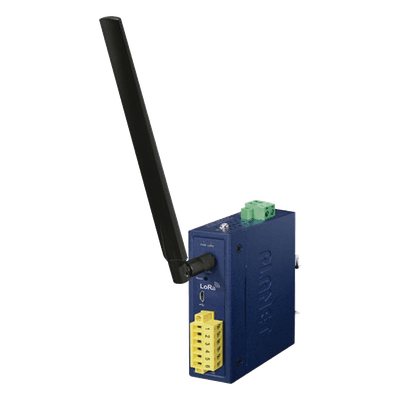 Controlador de Nodo Industrial / LoRaWAN Clase C / 2 E/S Digitales / IP30 / -40 a 75°C / 9-48 VDC y 24 VAC