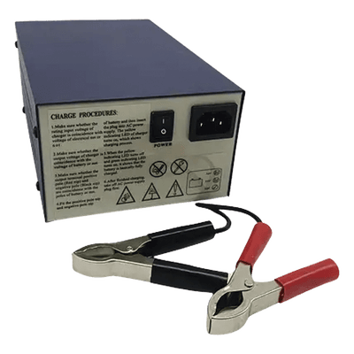 Cargador de Baterías SLA/VRLA / 12 V / 40 a 120 Ah / Entrada Universal 100-240 V AC / Tecnología Switching Sin Transformador / Carga Rápida con Flotación Automática