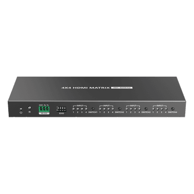 Matricial 4x4 HDMI | 4K@60Hz | Soporta HDR10 | Configuración EDID | Múltiples Modos de Conmutación