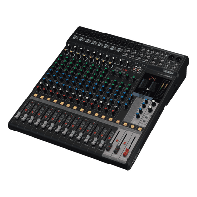 Mezcladora de Audio Analógica / 16 Canales / 10 Entradas de Micrófono / 4 Buses Auxiliares / Efectos SPX 24 Programas / Chasis Metálico